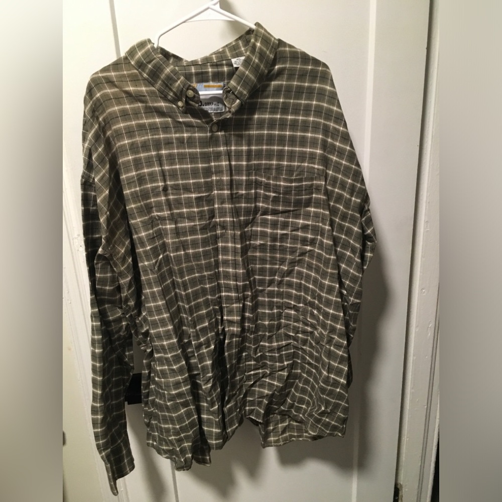Plaid Button-Up Shirt
